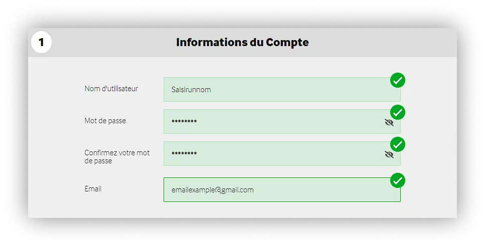 information du compte betway