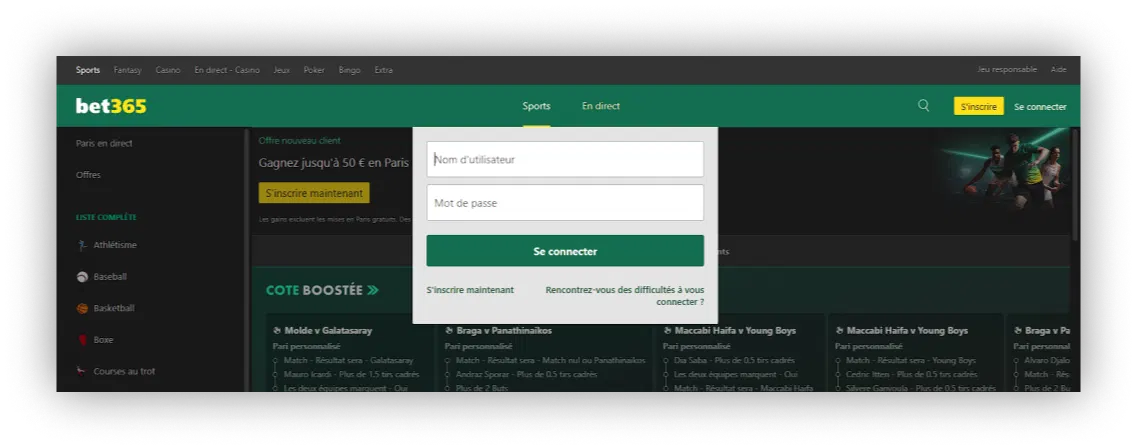 connexion bet365