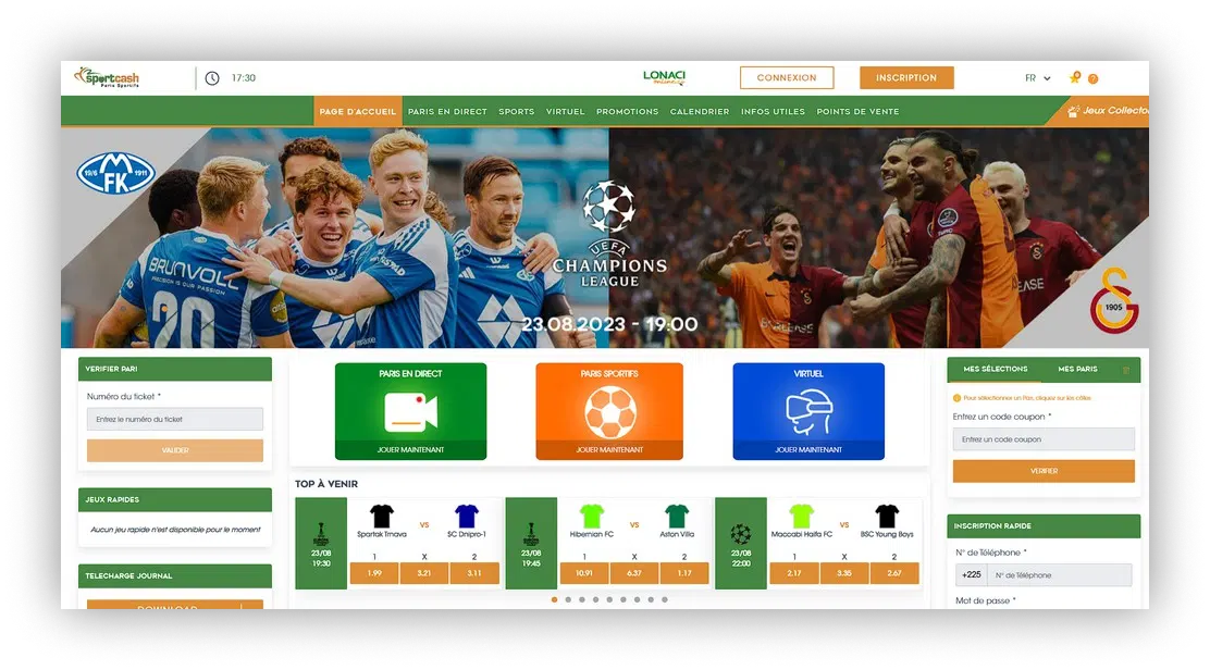 site web sportcash