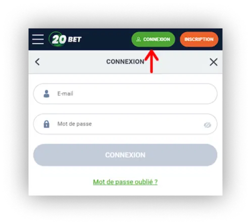 connexion 20bet