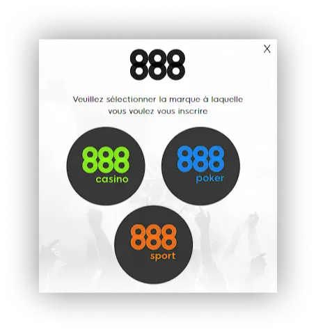 s'inscrire sur trois ressources 888sport