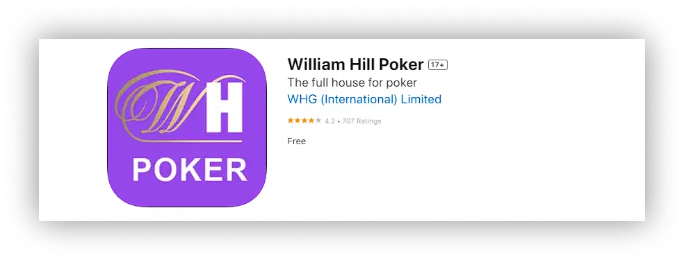 application william hill poker ios