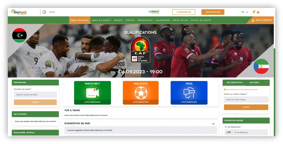 sportcash website vue