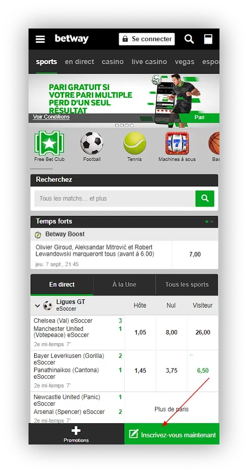 betway inscr