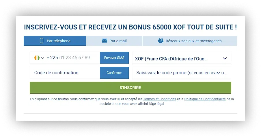 inscription sir site mirroir 1xbet