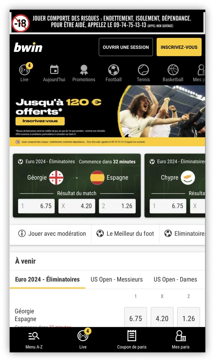 version mobile bwin