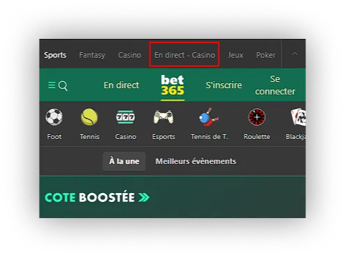 casino en direct bet365