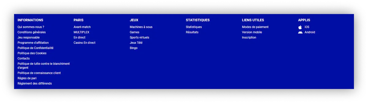 section informatique PariPesa