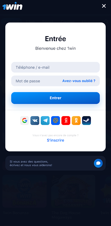 connexion 1win