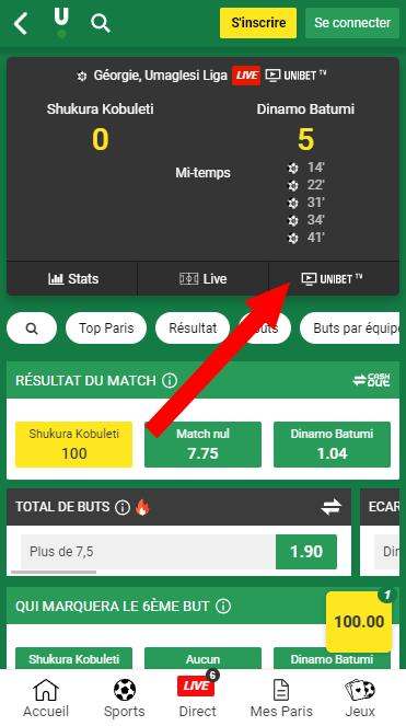 unibet tv