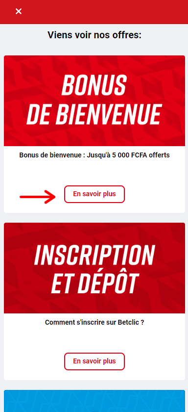 les bonus de Betclic