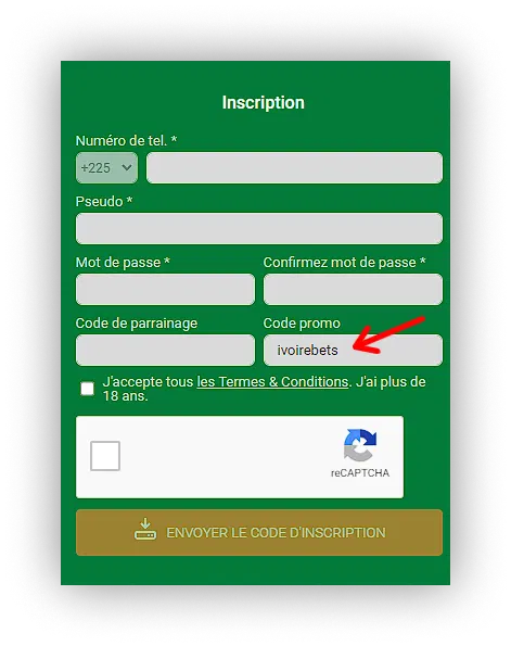 activation du code promo LONACI