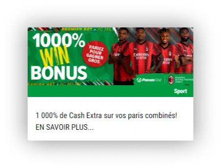 1000% Win Bonus Premier Bet