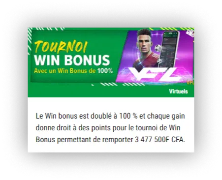 Tournoi Win Bonus Premier Bet