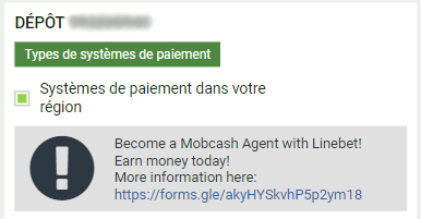 Mise en place du système de paiement Linebet dans l'application du bookmaker