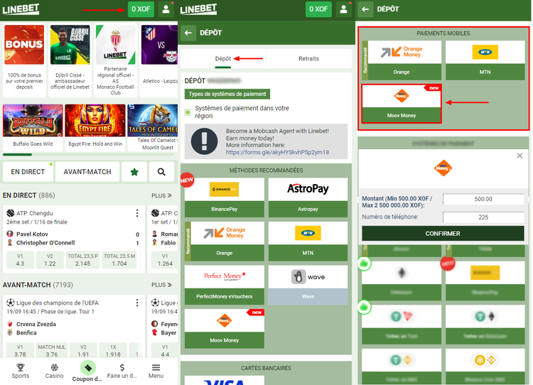 Comment effectuer un dépôt avec MOOV Money ?